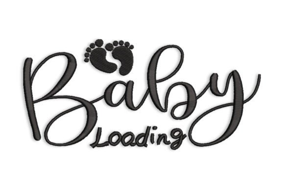 Baby Loading: A Whimsical Embroidery Design for Meaningful Gifts