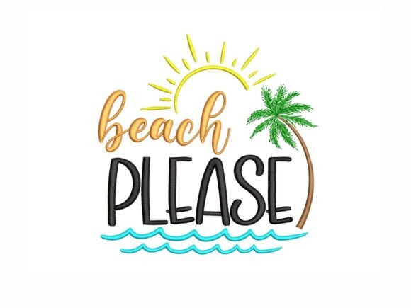 Beach Please Embroidery Review