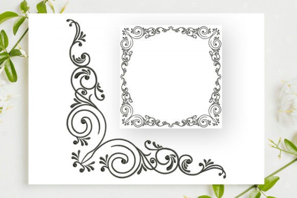 Corner: Elegant Swirls for Seasonal Embroidery Collections