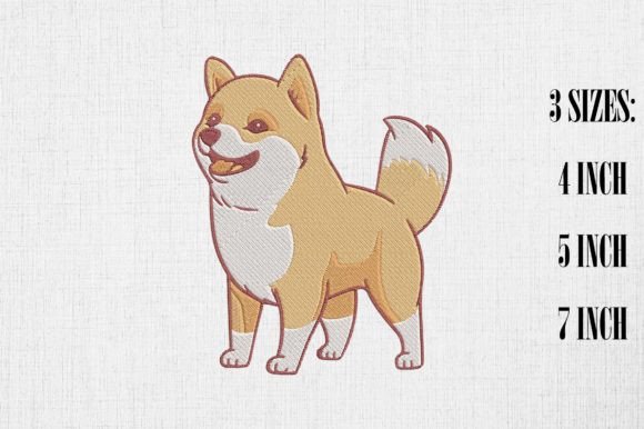 Cute Shiba Inu Dog Embroidery Review