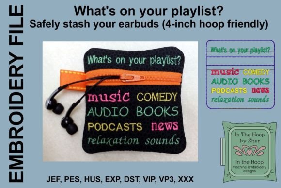 Earbud Holder Mini Zipper Bag Design Review