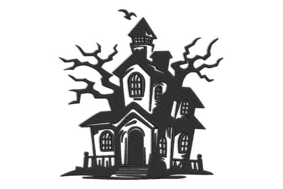 Haunted House Silhouette Embroidery Review