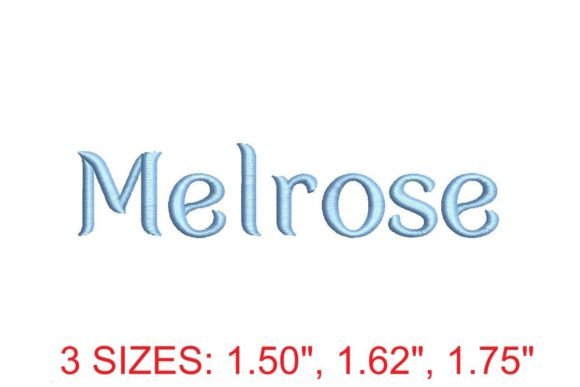 Melrose Font Review: A Sophisticated Embroidery Choice