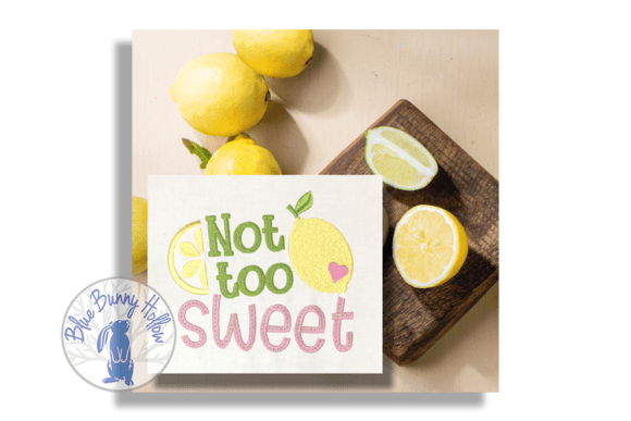Not Too Sweet: A Zesty Embroidery Design for Seasonal Appeal