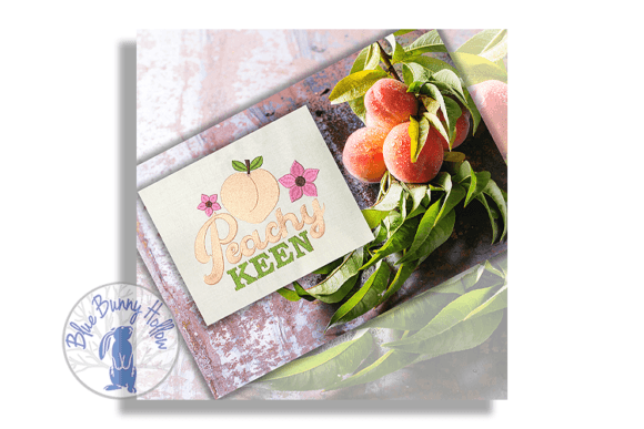 Peachy Keen: A Warm and Charming Embroidery Design for Personalized Gifts