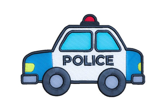 Police Car Embroidery Design Review for Etsy Sellers