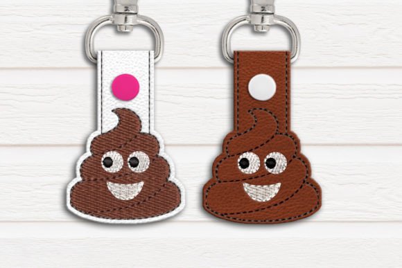 Poop Emoji ITH Key Fob Applique Review