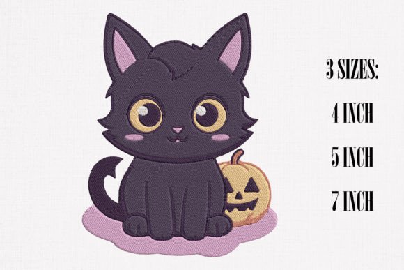 Pumpkin and Black Cat Embroidery Review
