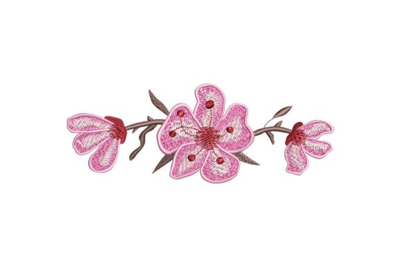 Sakura Flower and Buds Embroidery Design Review