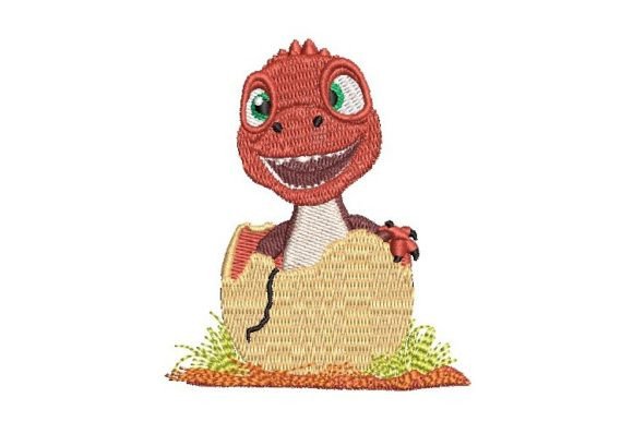 T-Rex Hatching: A Seasonal Embroidery Review