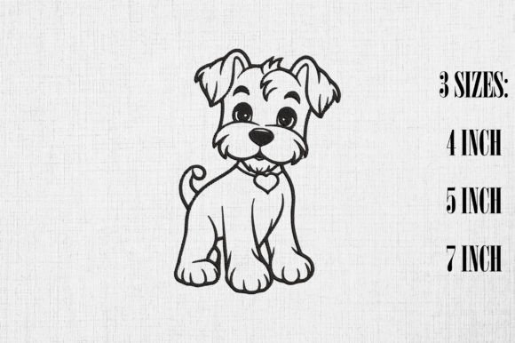 Valentine Miniature Schnauzer Embroidery Review